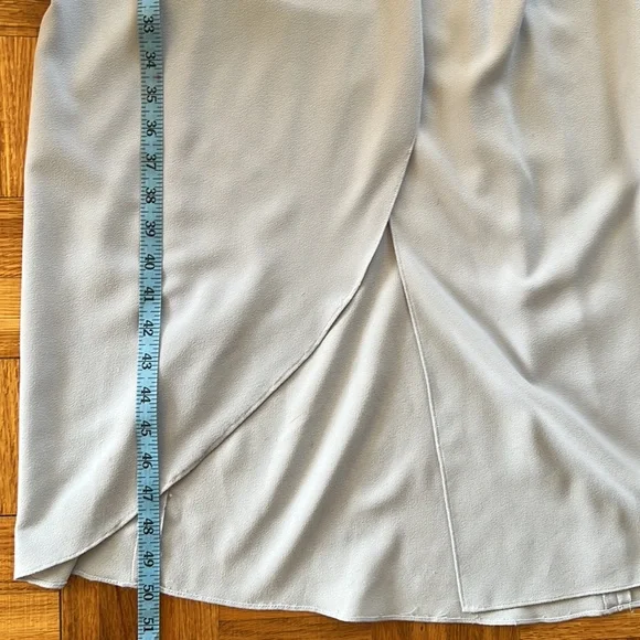 Halston Heritage Baby Blue Sleeveless Column Gown Sz 10 EUC - Picture 9 of 9